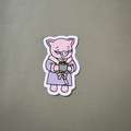 Cozy Piggy Sticker