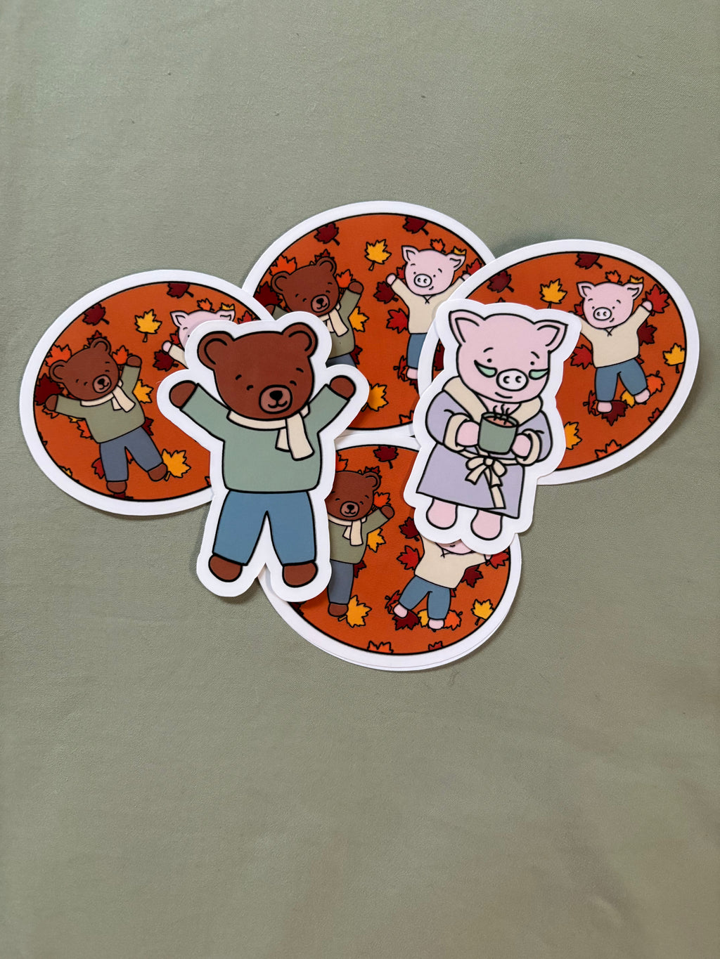 Cozy Piggy Sticker