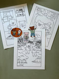 Autumn Colouring and Sticker Bundle