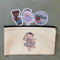 Pencil Pouch and Sticker Bundle